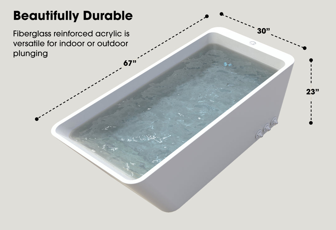 The Brooklyn Cold Plunge Trapezoid with Chiller