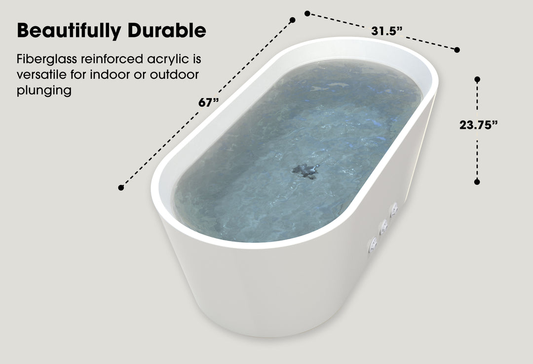 The Brooklyn Cold Plunge Oval with Chiller